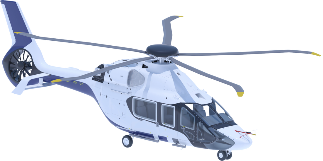 3D model of our helicopter charter aircraft