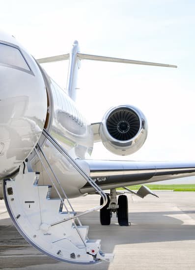 Steps to the private jet

